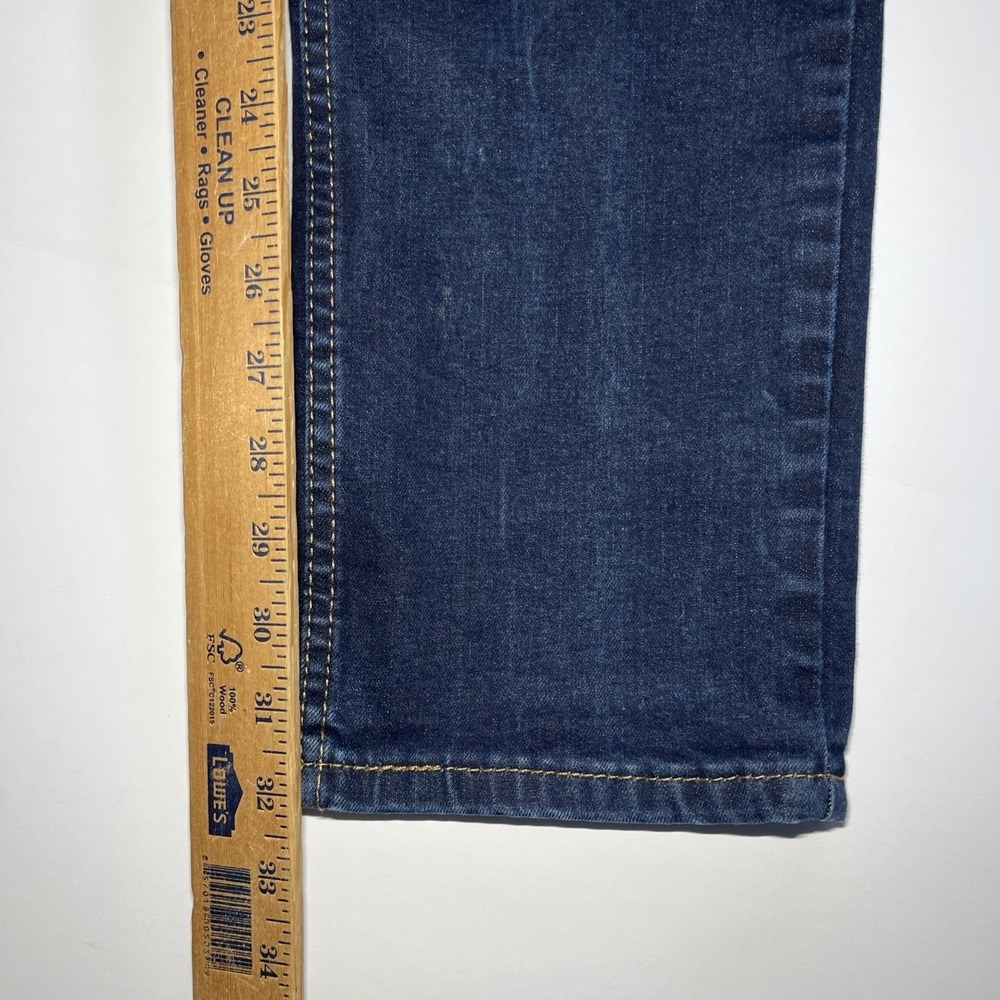 Levi's 511 Blue Jeans Men's 32x34 Dark Wash EUC Preppy Cowboy Western Work - Picture 10 of 12